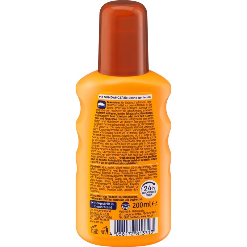 SUNDANCE Sun Spray Protection & Tan SPF 50, 200 ml