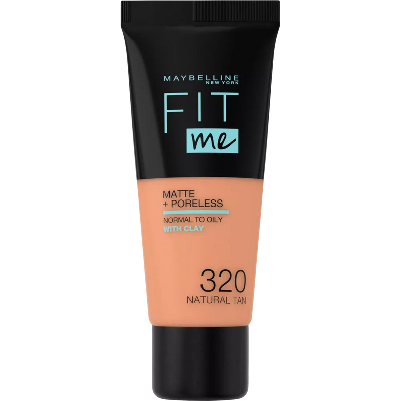 Maybelline New York Foundation Fit Me Matte & Poreless 320 Natural Tan, 30 ml