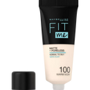 Maybelline New York Makeup Fit Me Matte &amp; Poreless 100 Warm Ivory, 30 ml