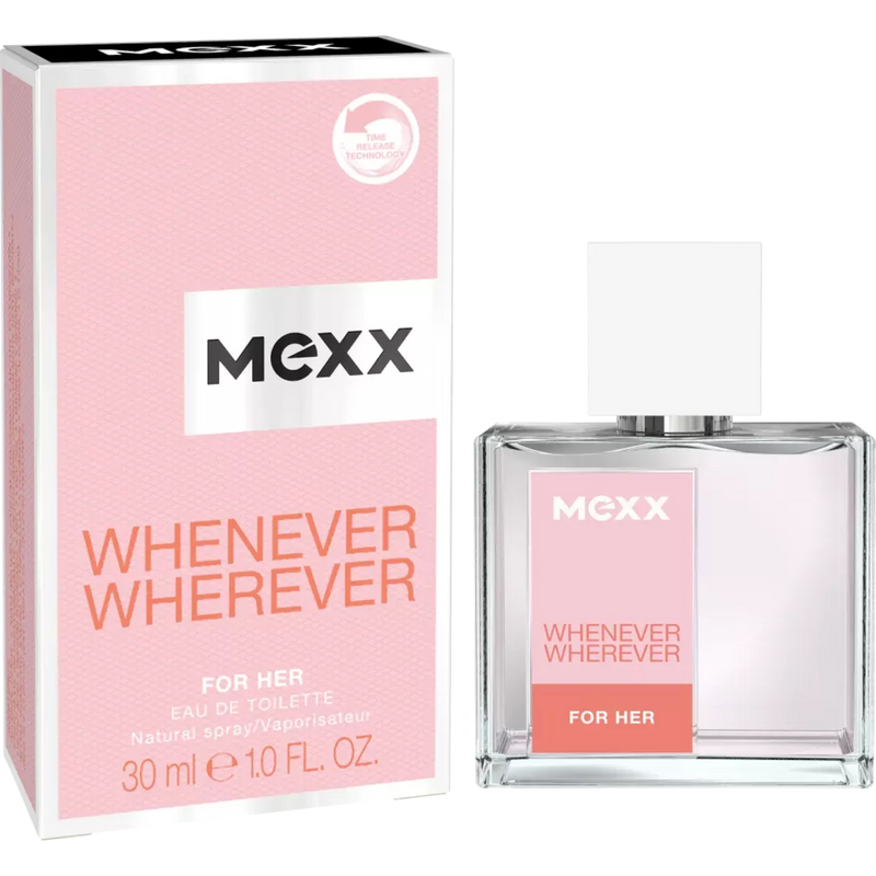 Mexx Eau de Toilette Whenever Wherever Women, 30 ml