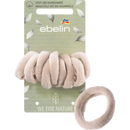 ebelin Haarelastiekjes zwart en blond - stof gemaakt van biologisch katoen, 9 stuks.