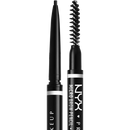 NYX PROFESSIONAL MAKEUP Crayon à sourcils Micro 08 Noir, 0,5 g
