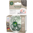 Nip Fopspeen eerste momenten My Butterfly siliconen, groen, 16-32 maanden, 2 stuks