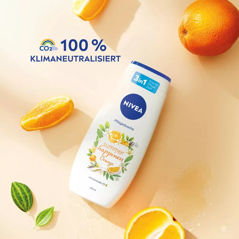 NIVEA Crème douche zomer geluk sinaasappel, 250 ml