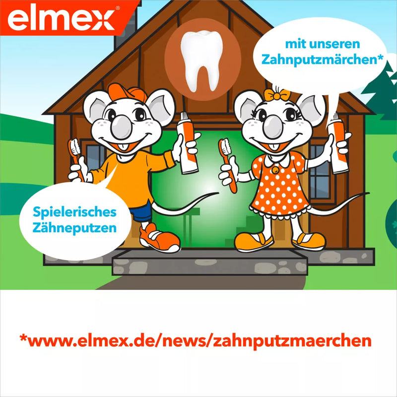 elmex Tandenborstel kinderen, 2 tot 6 jaar, 2 stuks.