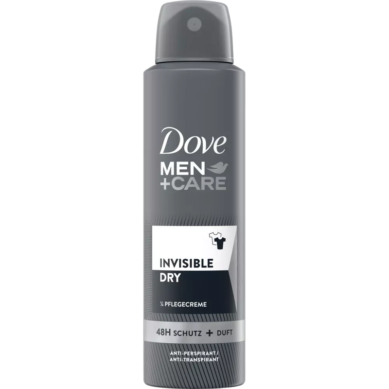 Dove MEN+CARE Deodorant Spray Antiperspirant Invisible Dry, 150 ml
