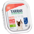 Yarrah Nourriture humide pour chats, Bio Pâté au bœuf, poulet, dinde et saumon, Multipack (8 x 100g), 800 g