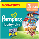 Pampers Luiers Baby Dry maat 3 (6-10 kg) Limited Edition Paw Patrol, maandelijkse doos, 234 stuks.