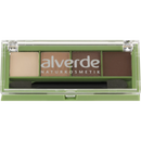 alverde NATURKOSMETIK Fard à Paupières Quattro Chocolat 37, 4,4 g