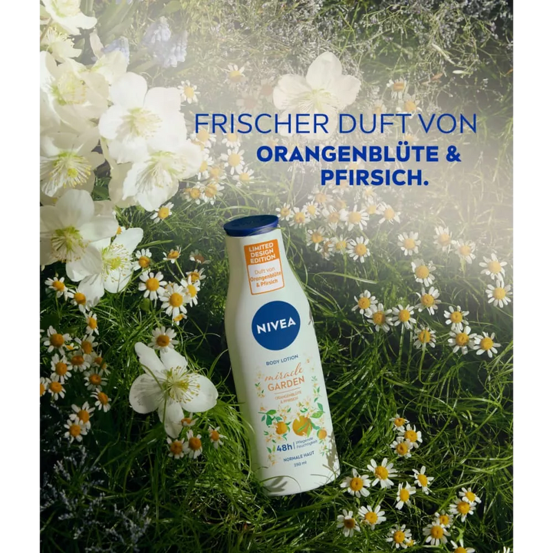 NIVEA Body Lotion miracle garden Sinaasappelbloesem & Perzik, 250 ml