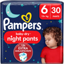 Pampers Baby Pants Night Baby Dry taille 6 (15+ kg), 30 pièces.