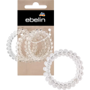 ebelin Haarelastiek spiraal groot transparant, 3 stuks.