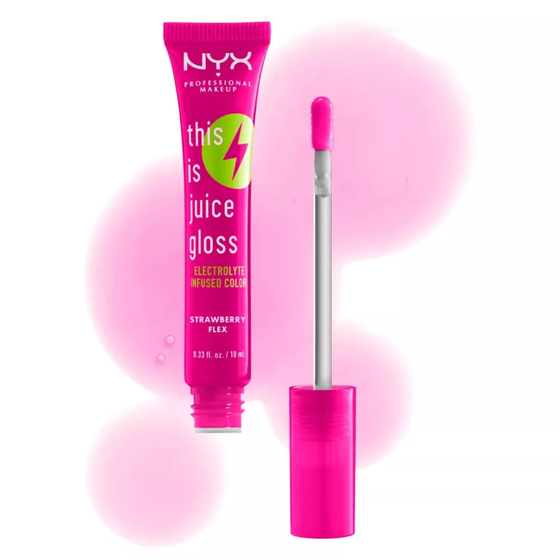 NYX PROFESSIONAL MAKEUP Gloss à lèvres This Is Juice 03 Strawberry Flex, 10 ml