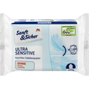 Sanft&Sicher Vochtig toiletpapier Ultra Sensitive, 50 stuks.
