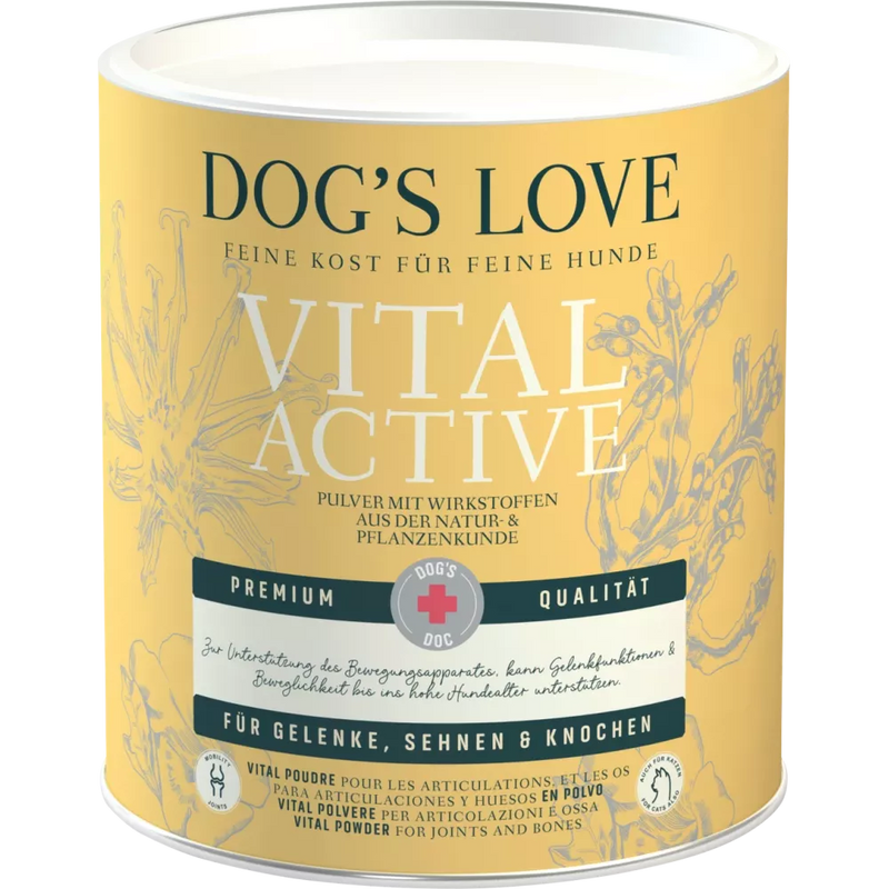 DOG´S LOVE Voedingssupplement voor honden "Vital Active" Poeder voor gewrichten, pezen en botten, 500 g