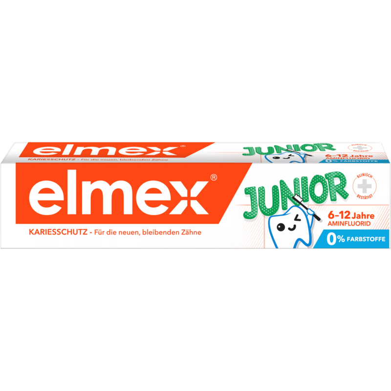 elmex Tandpasta Kinderen Junior, 6 tot 12 jaar, 75 ml