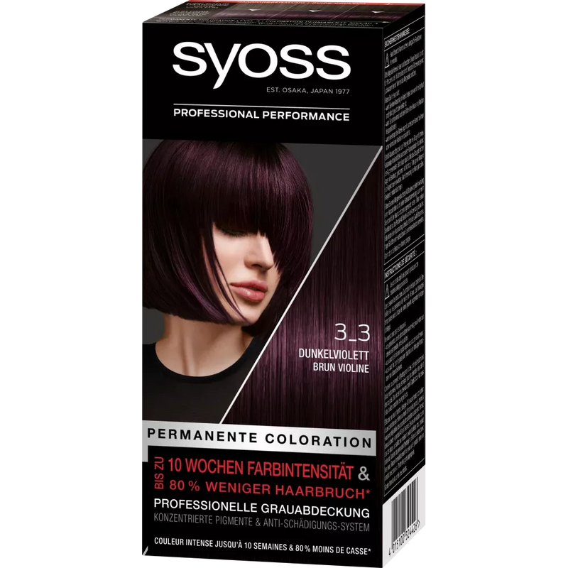 Syoss Haarkleur Donker Violet 3-3, 1 st.
