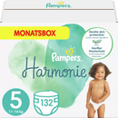 Pampers Couches Harmonie Gr.5 Junior, 11+kg, boîte mensuelle, 132 pièces