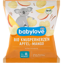 babylove Baby Snack Crunchy Hartjes Appel Mango, vanaf 8 maanden, 30 g