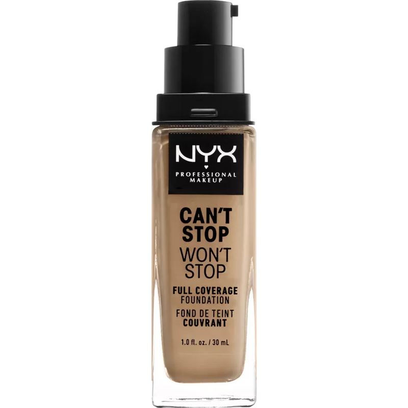 NYX PROFESSIONAL MAKEUP Foundation Can't Stop Won't Stop 24-uurs neutrale buff 10.3, 30 ml