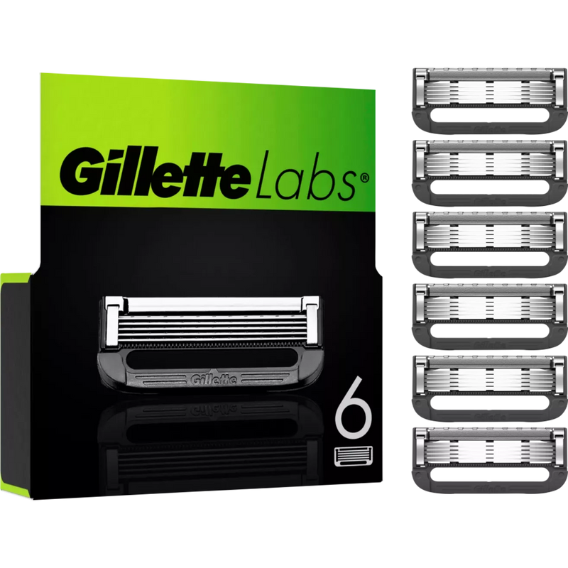 Gillette Labs Scheermesjes, 6 stuks