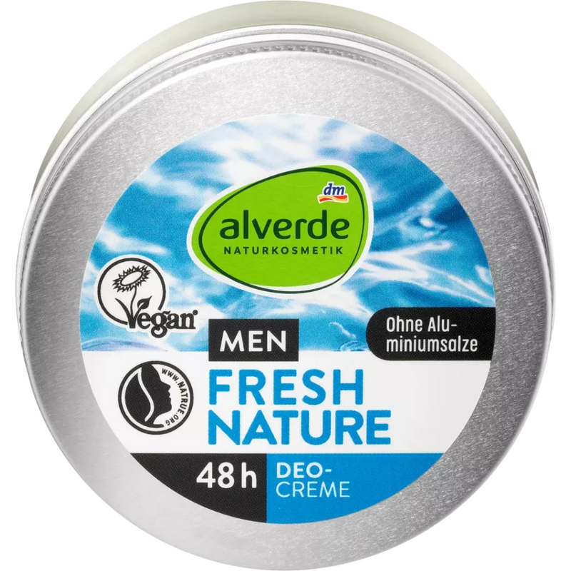 alverde MEN Deo Crème Fresh Nature, 50 ml