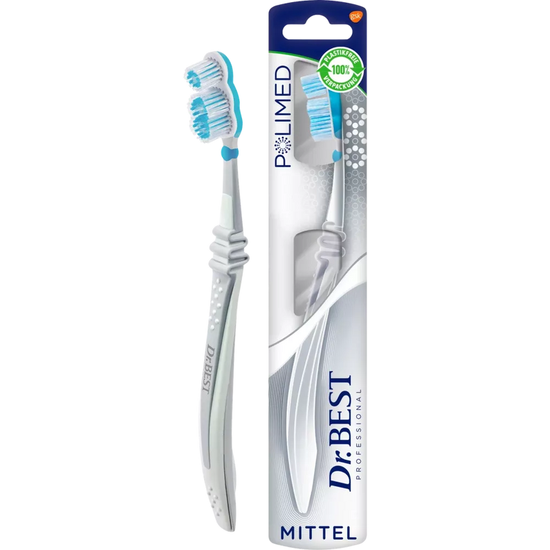 Dr. Best Tandenborstel Polimed medium, 1 stuk
