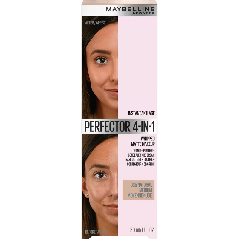 Maybelline New York Foundation Instant Perfector 4in1 Matte 035 Natural Medium, 30 ml