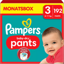 Pampers Baby Pants Baby Dry Gr.3 Midi (6-11 kg), boîte mensuelle, 192 pièces.
