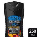 AXE Gel Douche Skateboard Rose Fraîche, 250 ml