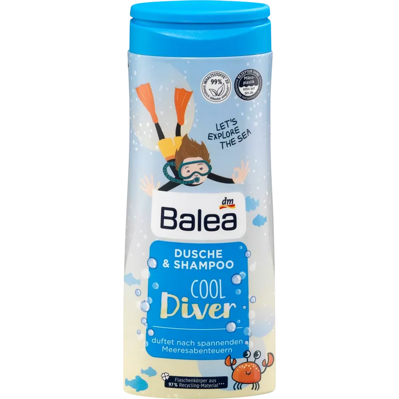 Balea Douche & Shampoo Cool Diver, 300 ml