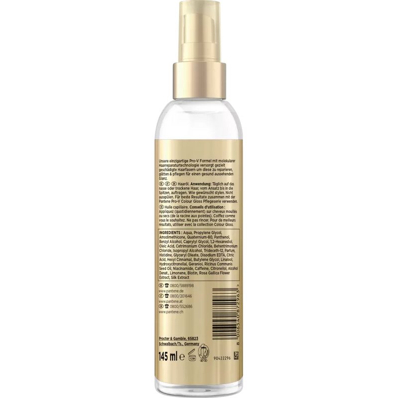 PANTENE PRO-V Haarbehandeling wonderen 3 seconden glans, haarolie spray, 145 ml