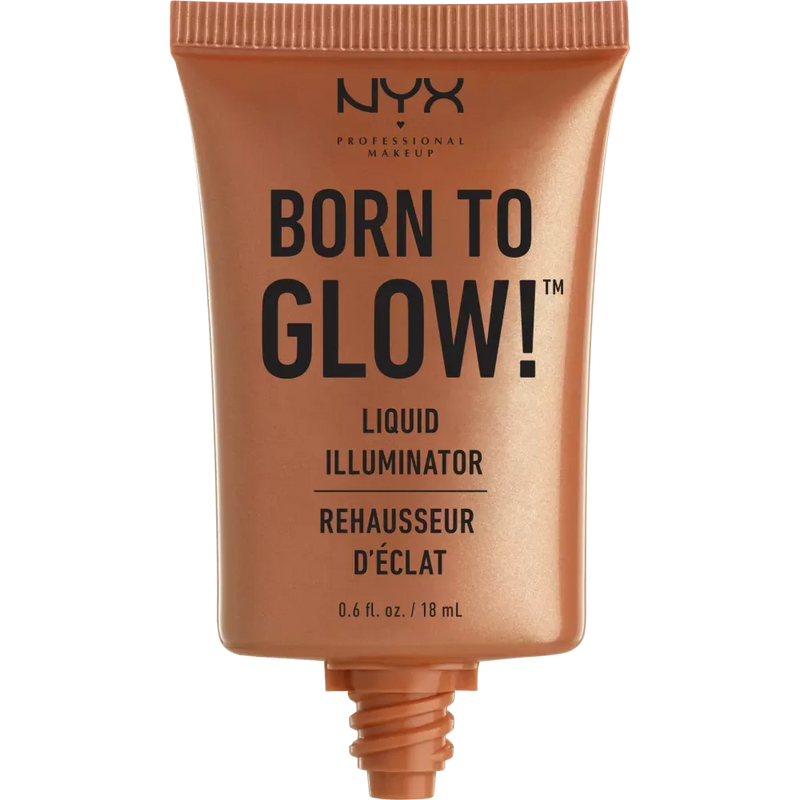NYX PROFESSIONAL MAKEUP Highlighter Born To Glow Liquid Illuminator 04 Sun Goddess, 18 ml