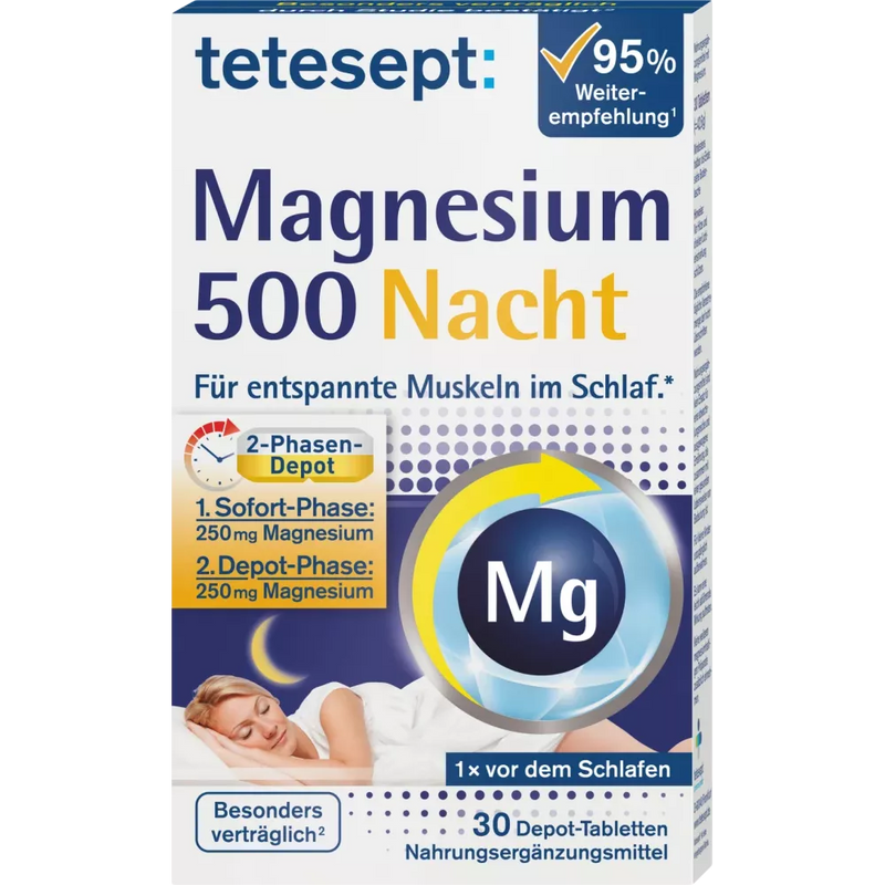 tetesept Magnesiumtabletten nacht 30 stuks, 42,6 g