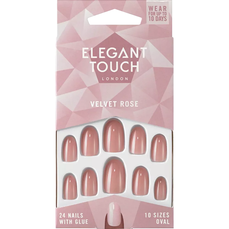 Elegant Touch Kunstnagels Colour Nails Velvet Nude, 24 stuks
