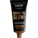 NYX PROFESSIONAL MAKEUP Fond de teint Born To Glow Naturally Radiant Mocha 19, 30 ml