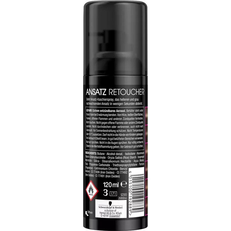Syoss Approach Retoucher Concealer Spray Bruin, 120 ml