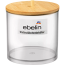 Pot à cotons-tiges ebelin avec couvercle en bambou, 1 pièce