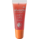 Alverde NATURKOSMETIK Juicy Lips Brillant à lèvres pêche, 8 ml