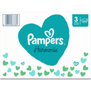 Couches Pampers Harmonie taille 3 Midi (6-10 kg), boîte mensuelle, 204 pièces.