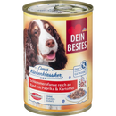 Dein Bestes Honden Natvoer, Oma's Kitchen Classic Gourmet Pan Rijk aan Rundvlees, 400 g