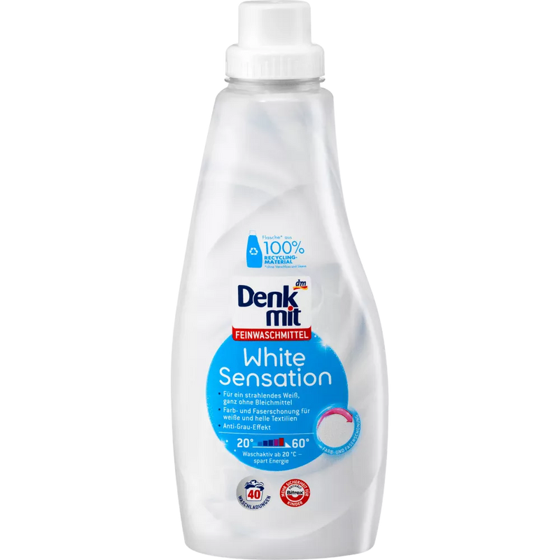 Denkmit White Sensation mild wasmiddel, 1 l