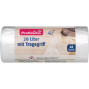 Sac poubelle Profissimo 20L avec anse, 40 pièces.