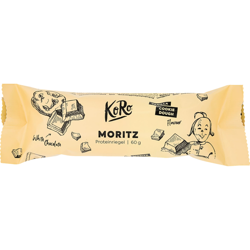 KoRo Eiwitreep Moritz, Vanille & Koekjesdeeg, 60 g