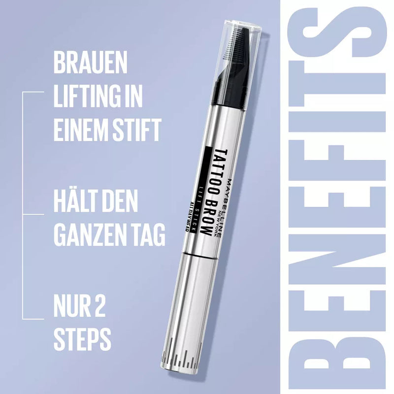 Maybelline New York Wenkbrauwpotlood Tattoo Brow Lift Diepbruin 04, 1 st.