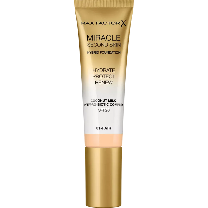 MAX FACTOR Make-up Miracle Second Skin Fair 01, SPF 20, 30 ml