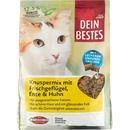 Nourriture sèche pour chat Dein Bestes, mélange croustillant avec viande fraîche, canard et poulet, 1000 g