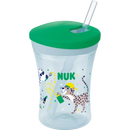 Nuk Fles Evolution Action Cup - baby beker met rietje, groen, 230ml, 1 stuk