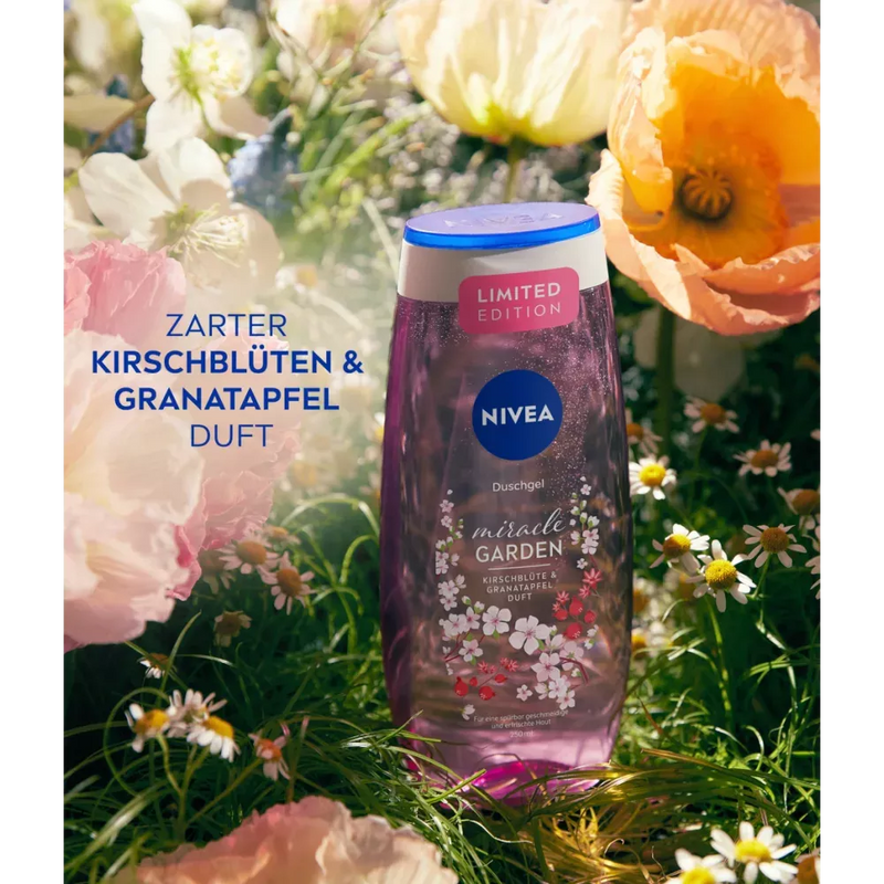 NIVEA Douchegel Miracle Garden Kersenbloesem & Granaatappel, 250 ml
