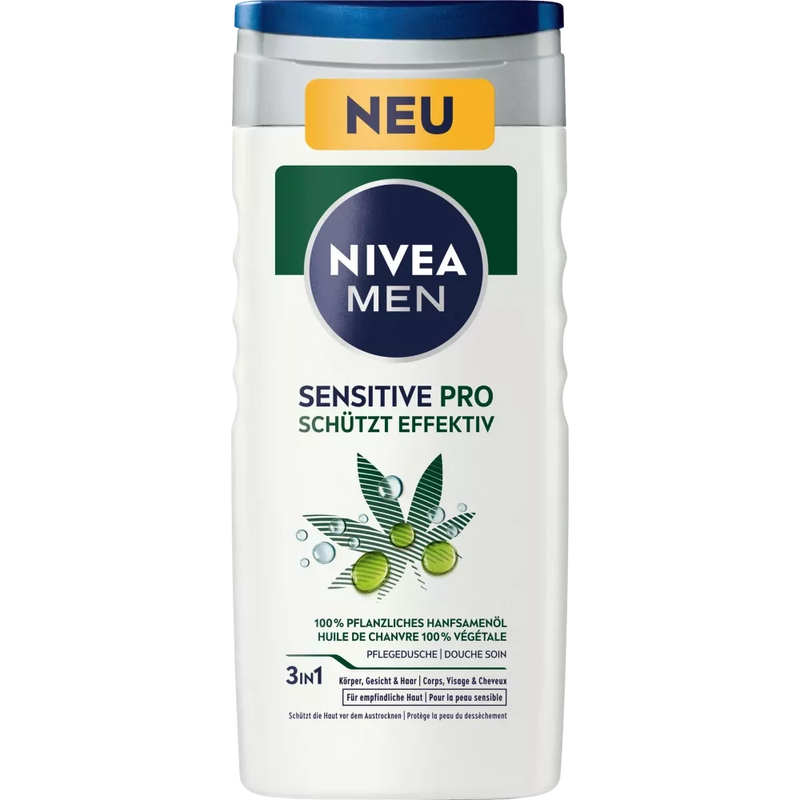 NIVEA MEN Sensitive Pro douchegel, 250 ml